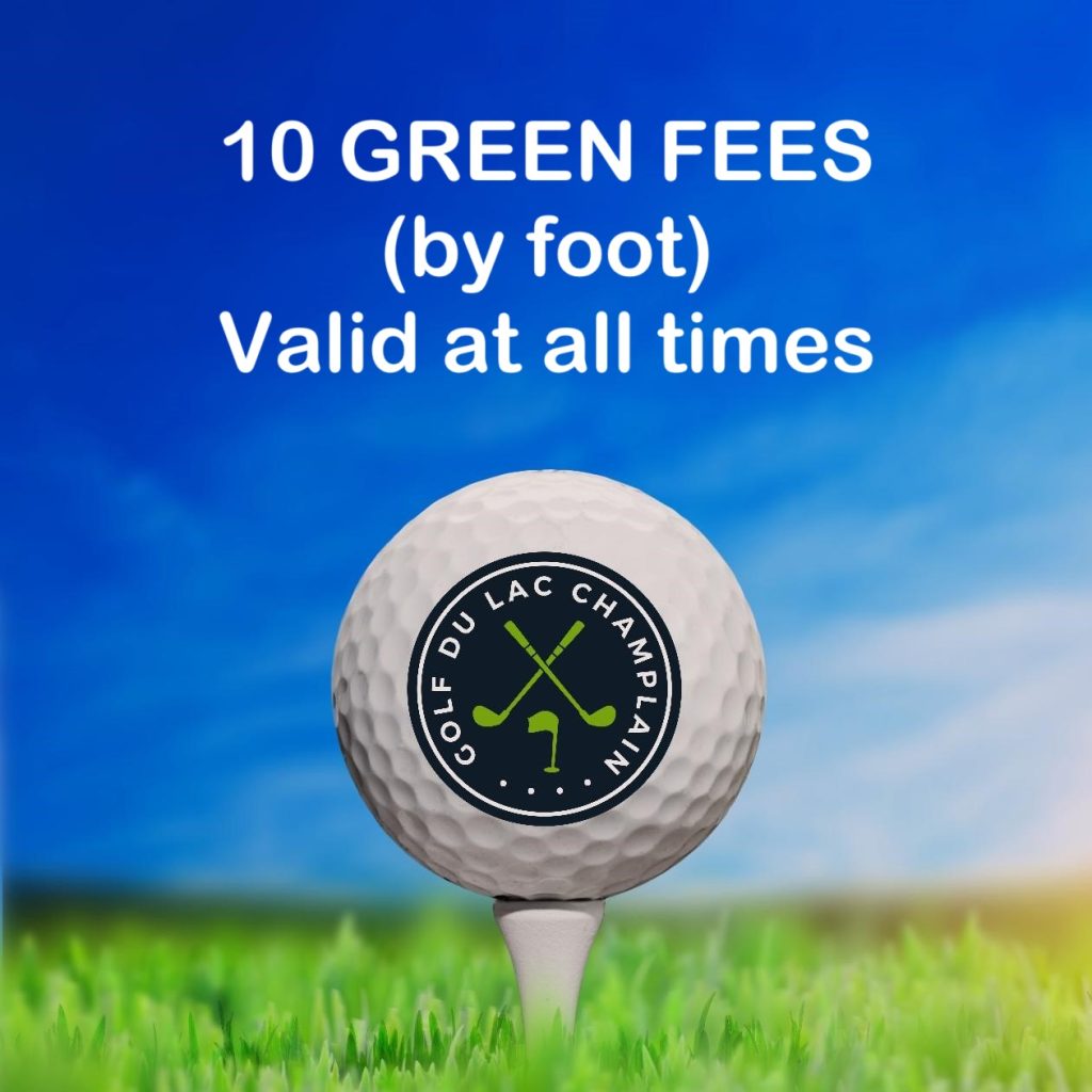 2025 SeasonReservation Required:14 days maximum
35$ discount per green fee for the 2026 season, if not used in 2025.Additional fees if used after October 31, 2025.Price: $478.36